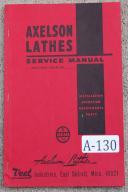 Axelson-Axelson Lathe, Service & Parts Manual-Units 100-1011-03